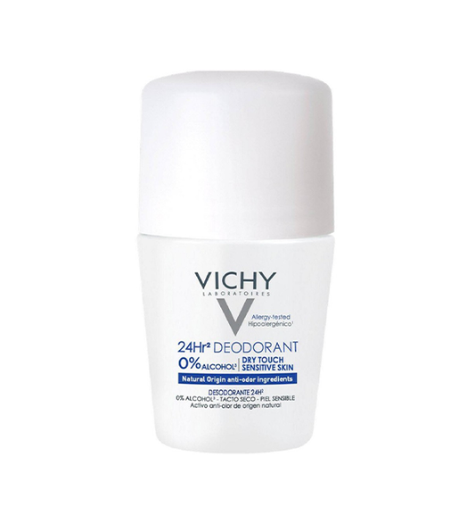 VICHY DEODORANT 24H TOUCHER SEC SANS SELS D'ALUMINIUM ROLL-ON 50ML