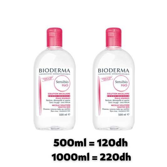 OFFRE PROMOTIONNELLE X2 Bioderma Sensibio H2O Solution Micellaire 500ml X2
