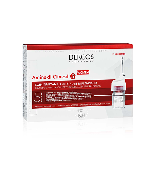 Vichy Dercos Aminexil Clinical 5 Femmes – 21 ampoules