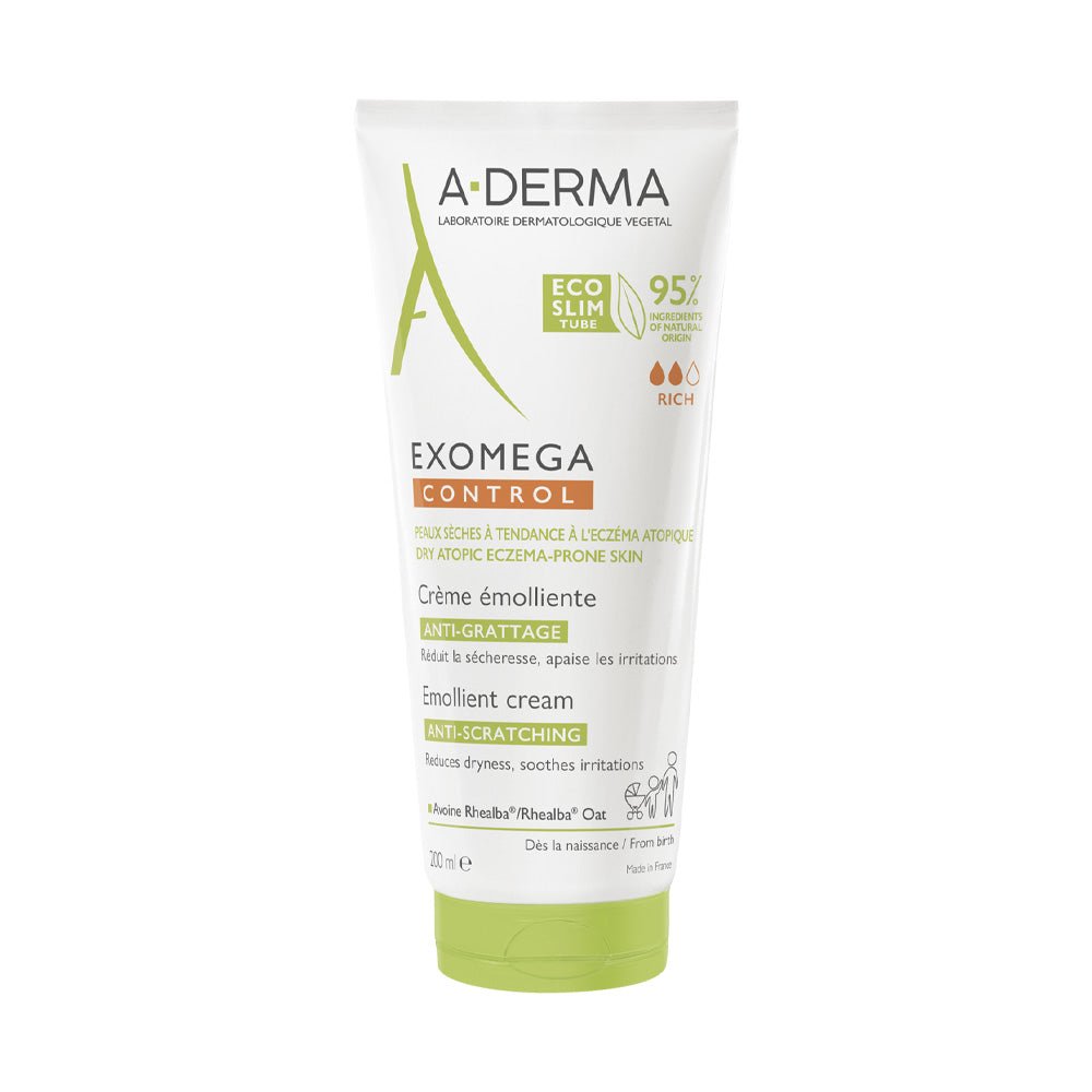 A - Derma Exomega Control Creme Emolliente 200ml - Parafa Maroc para