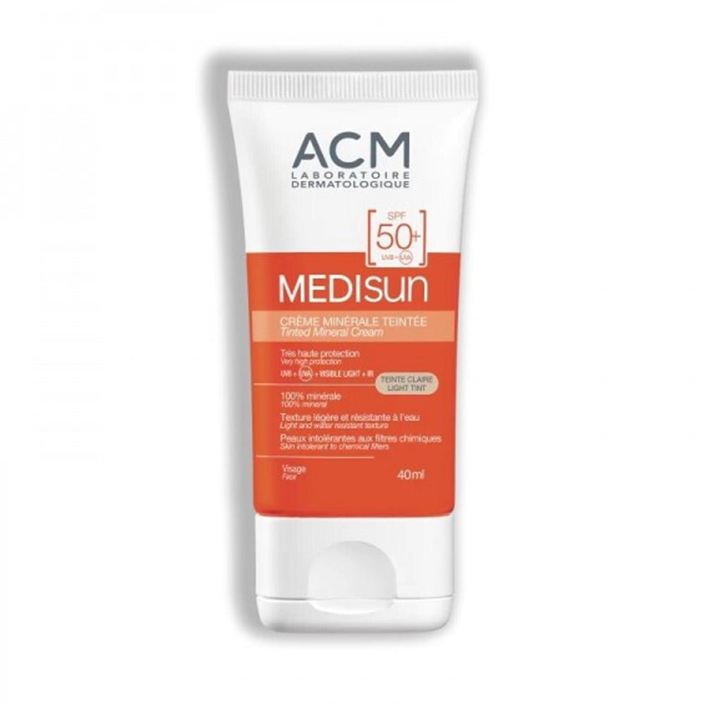 Acm Medisun Ecran Mineral Teinte Claire SPF50+ 40ml - Parafa Maroc para