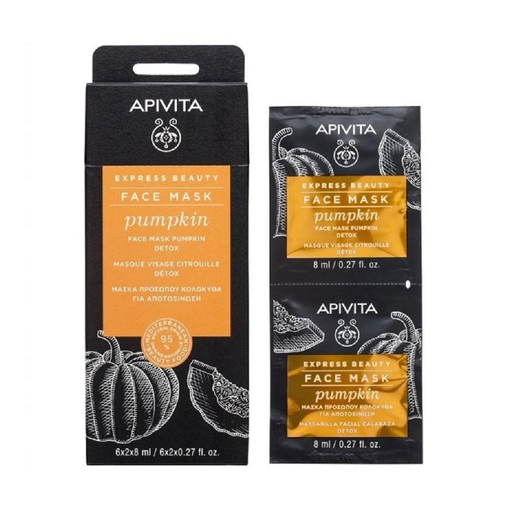 Apivita Express Beauty Face Mask Pumpkin 6*2*8ml - Parafa Maroc para