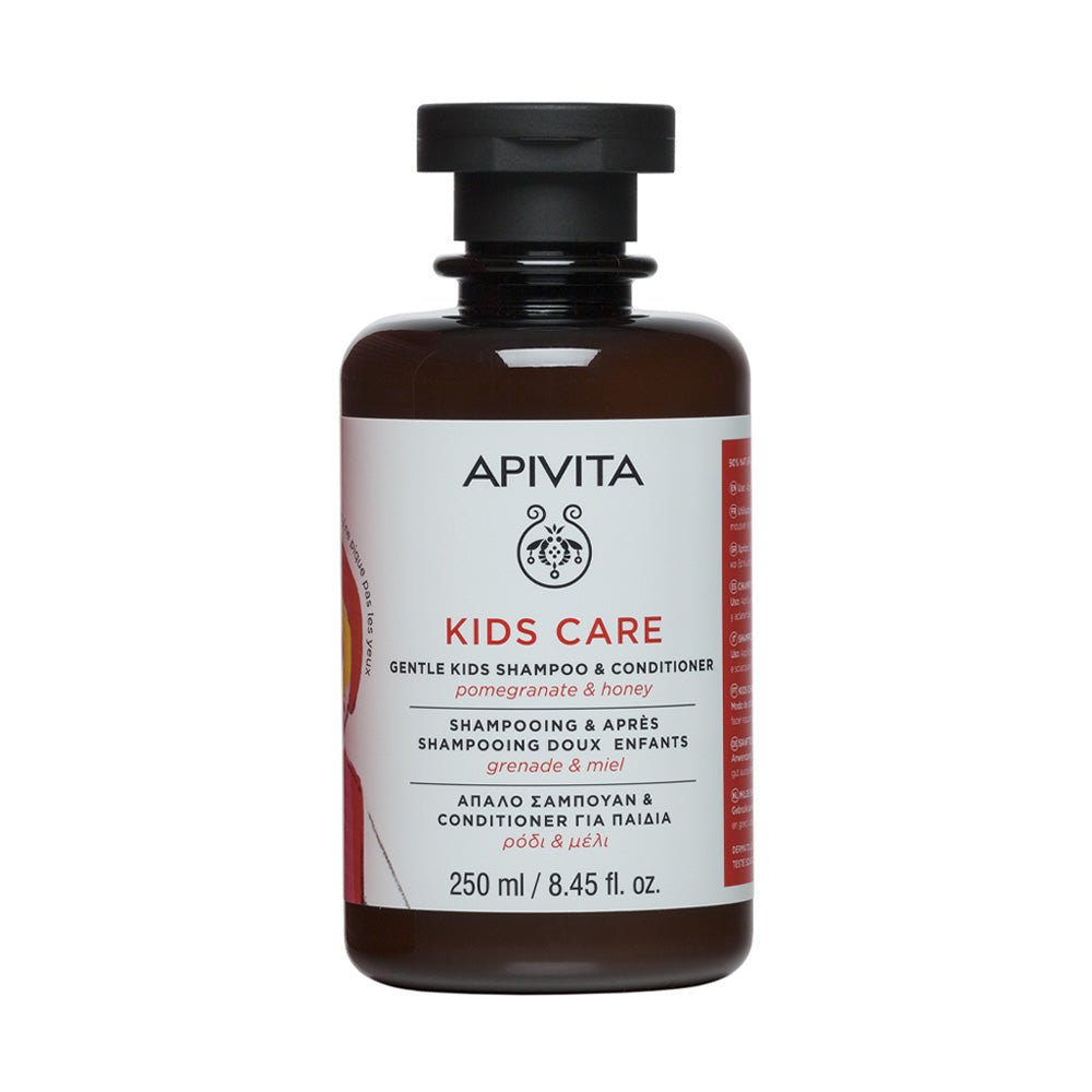 Apivita Kids Shampooing & Après - Shampooing Enfants à La Grenade et Au Miel 250ml - Parafa Maroc para