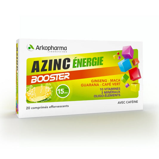 Azinc Energie Booster 20 Comprimés - Parafa Maroc para