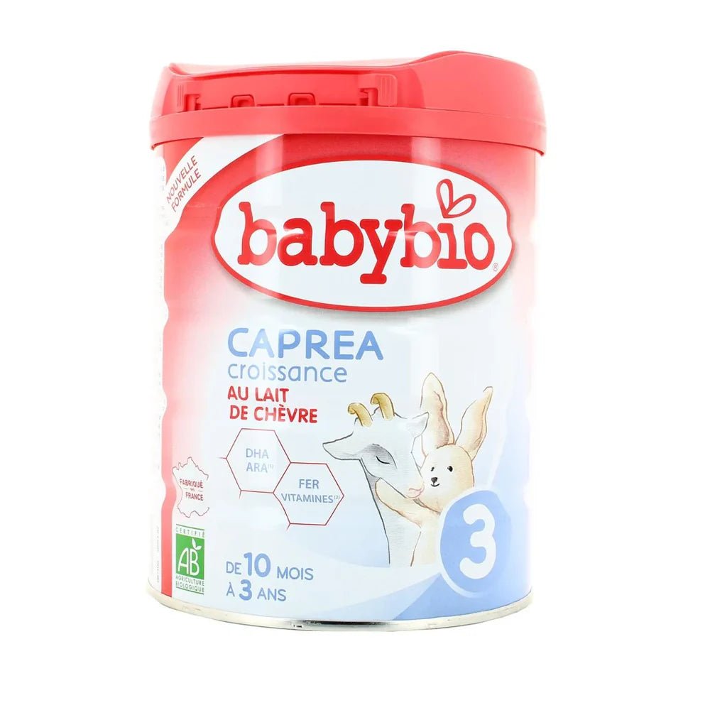 Babybio Lait de chèvre Caprea 3ème Âge 800g - 10mois - 3ans - Parafa Maroc para