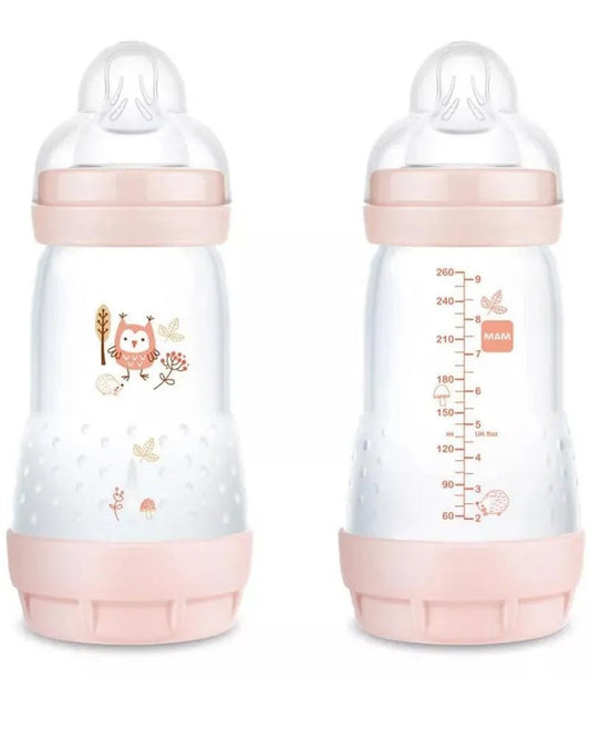 Biberon MAM Easy start anti - colique 260ml 2M+ - Corail - Parafa Maroc para
