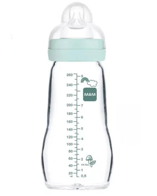 Biberon MAM en verre 260ml - Bleu - Parafa Maroc para