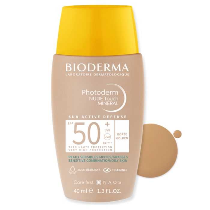 Bioderma – Photoderm Nude Touch Spf 50+ Teinte Dorée – 40 ml - Parafa Maroc para
