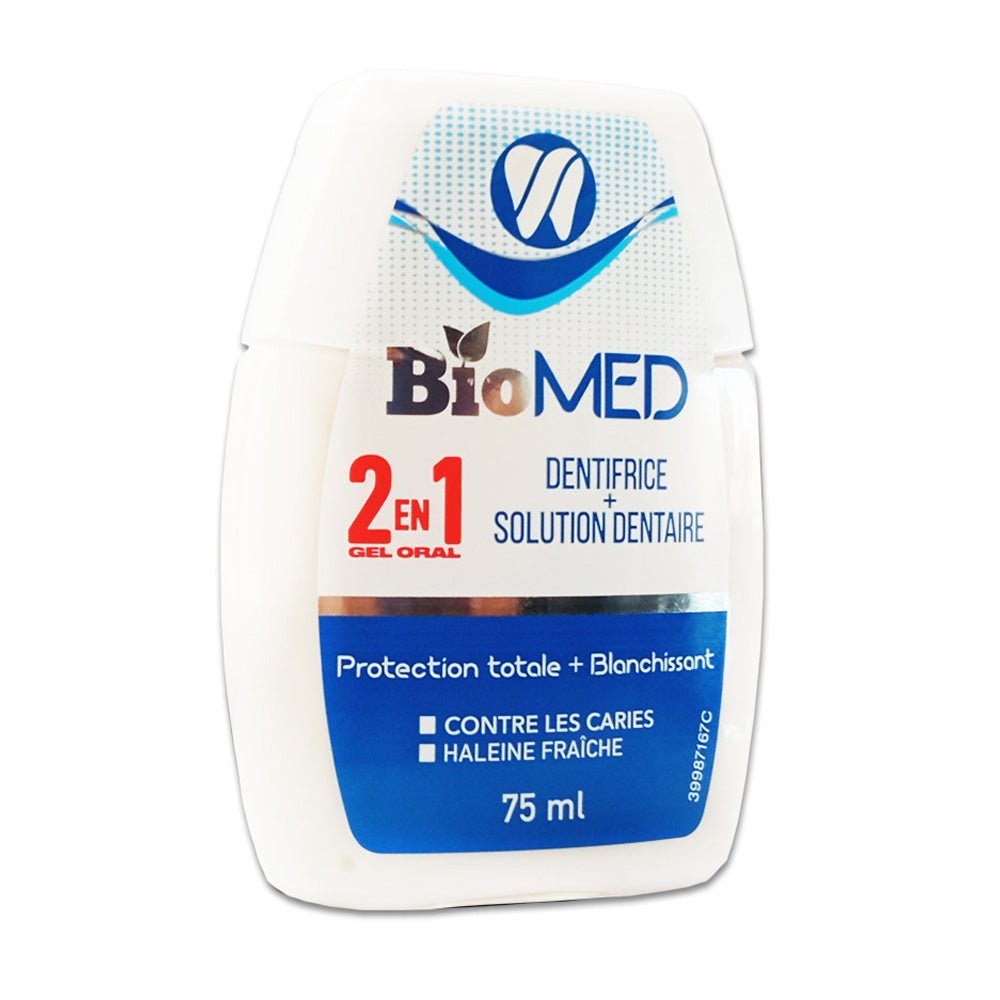 Biomed Dentifrice Protection 2en1 Totale Blanchissant 75ml - Parafa Maroc para