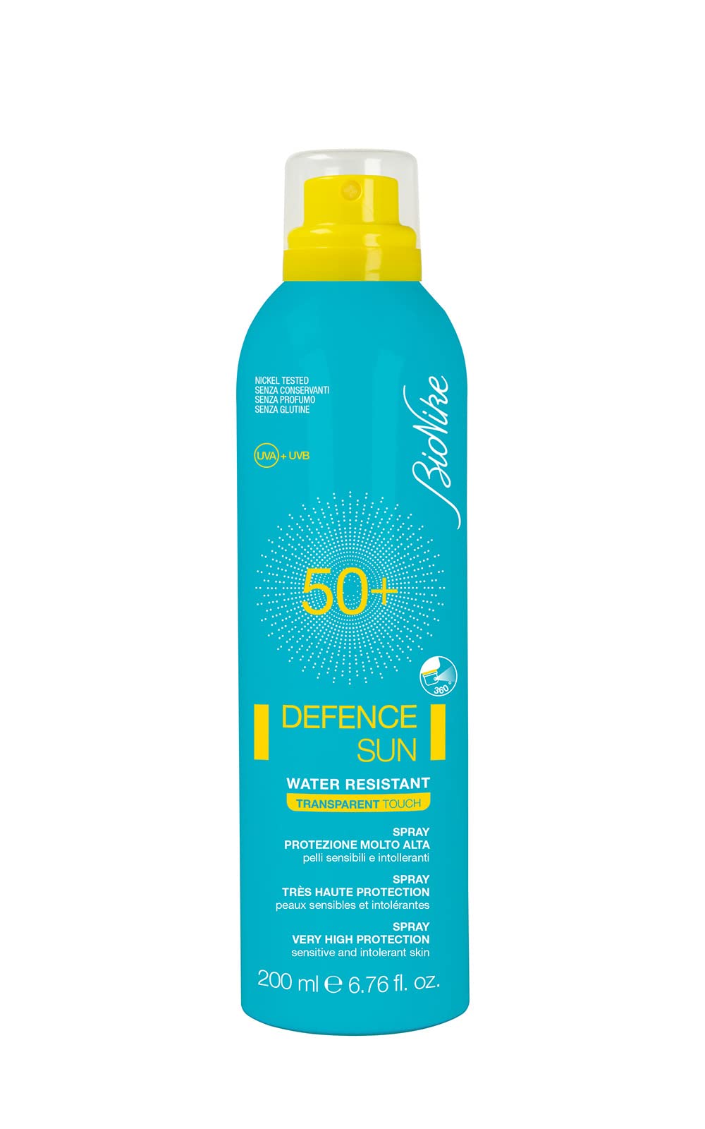 bionike defence sun 50+ spray transparent touch 200ml - Parafa Maroc para