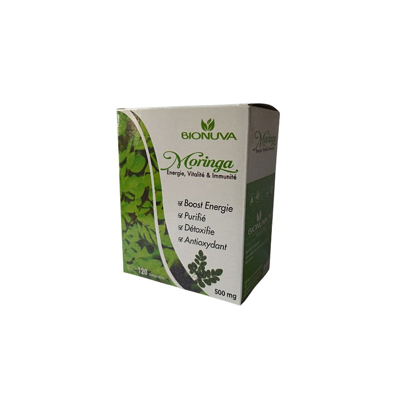 BIONUVA Moringa 500mg 120comprimés - Parafa Maroc para