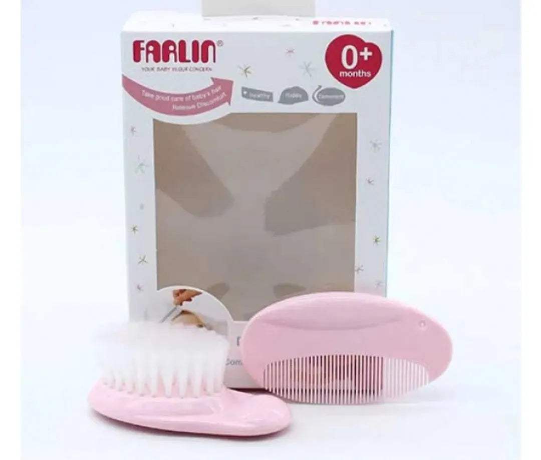 BROSSE ET PEIGNE DECORE Farlin en rose - Parafa Maroc para