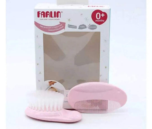 BROSSE ET PEIGNE DECORE Farlin en rose - Parafa Maroc para