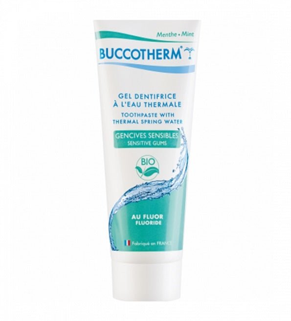 BUCCOTHERM GEL DENTIFRICE BIO GENCIVES SENSIBLES AVEC FLUOR 75ML - Parafa Maroc para