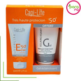 Capi Pack Ecran solaire anti taches 50+ 50ml+ gel éclaircissant 50ml - Parafa Maroc para