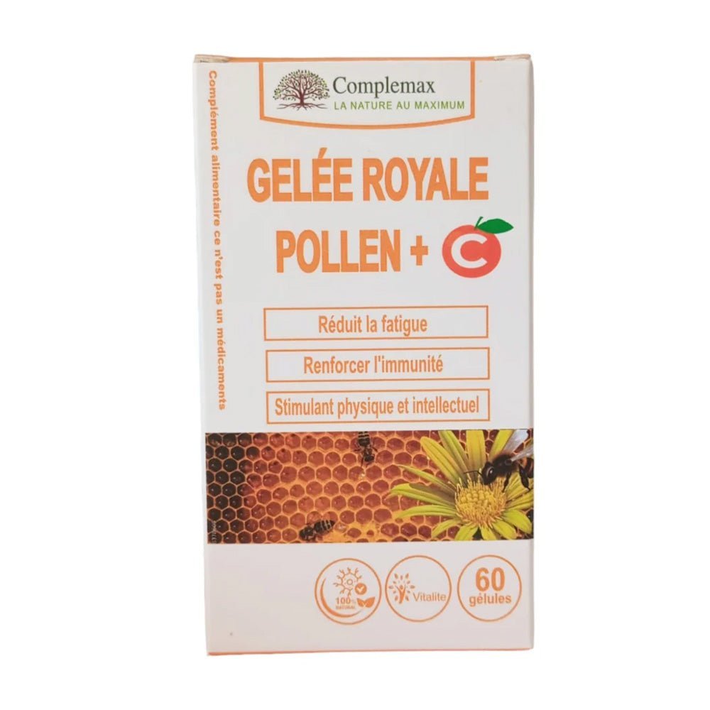 Complemax Gelee Royal Pollen+C 60Gelules - Parafa Maroc para