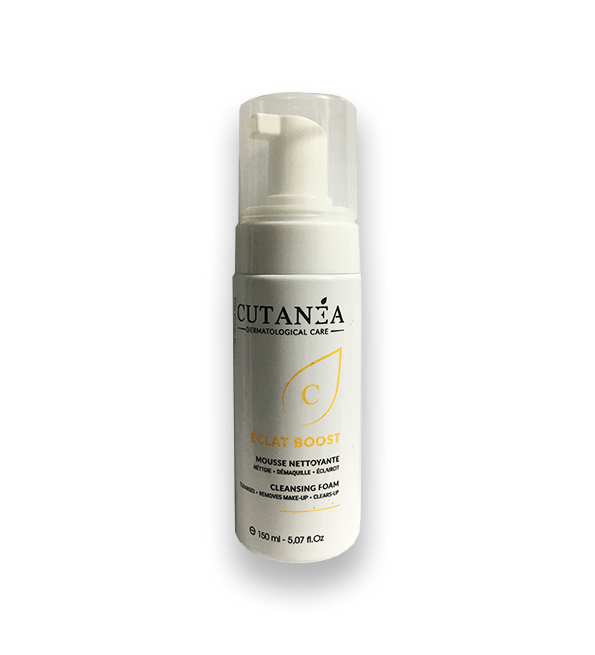 CUTANEA ECLAT BOOST C MOUSSE NETTOYANTE 150ml - Parafa Maroc para