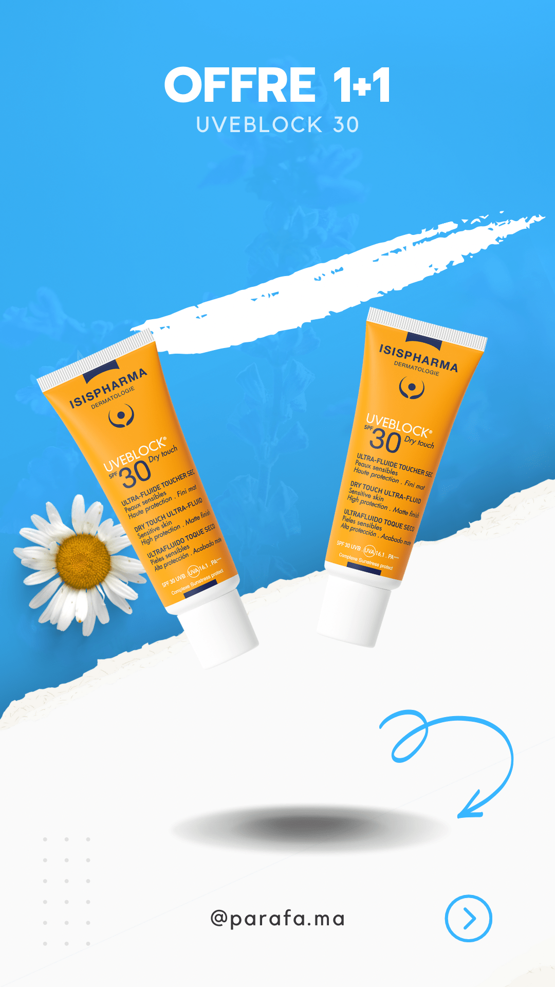 ISIS PHARMA PACK UVB 30 DRY TOUCH - Parafa Maroc para