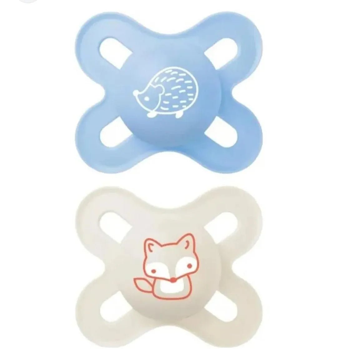 Lot de 2 Sucettes MAM original Start 0 - 2 mois - Garçon Bleu - biege - Parafa Maroc para