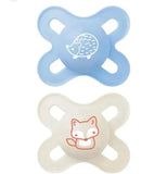 Lot de 2 Sucettes MAM original Start 0 - 2 mois - Garçon Bleu - biege - Parafa Maroc para