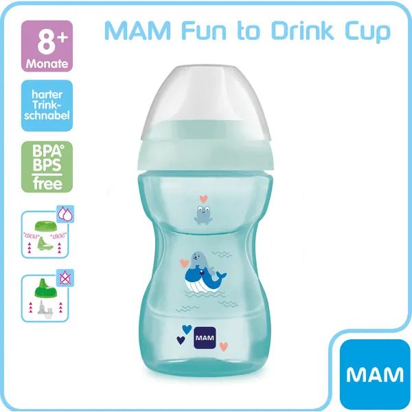 Mam fun to drink cup 270ml bleu 8mois+ - Parafa Maroc para