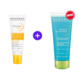 Pack Bioderma Photoderm Fluide SPF 100 Invisible 40ml + Sensibio Gel Moussant 100ml OFFERT - Parafa Maroc para