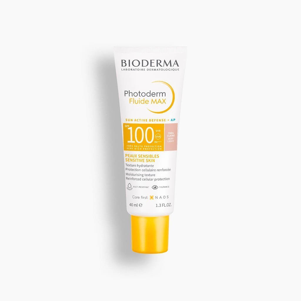 Pack Bioderma Photoderm MAX Fluide SPF100 Teinte Très Claire 40ml + Sensibio H2O 100ml OFFERT - Parafa Maroc para