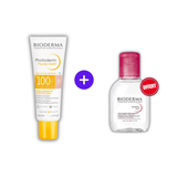 Pack Bioderma Photoderm MAX Fluide SPF100 Teinte Très Claire 40ml + Sensibio H2O 100ml OFFERT - Parafa Maroc para