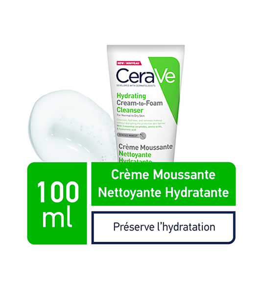 Cerave crème moussante Nettoyante Hydratante – 100 ml PNS