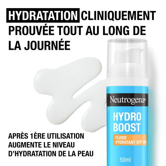 NEUTROGENA Hydro Boost Fluide Hydratant SPF50 50ml Protection Solaire Hydratation
