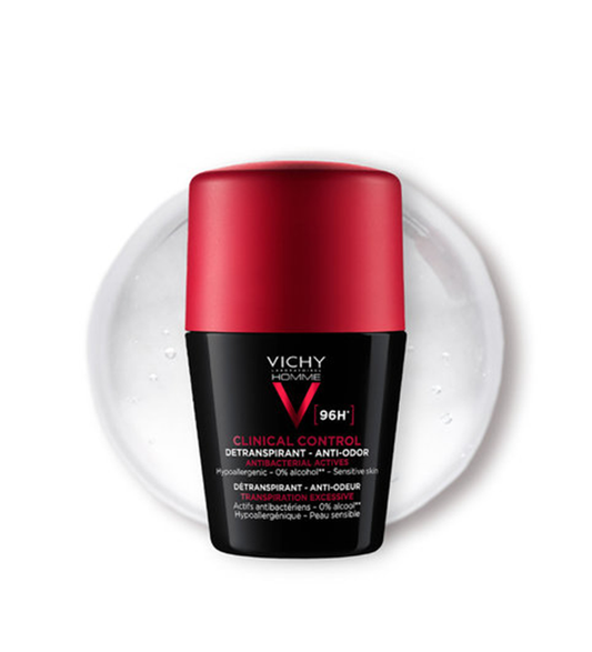 Vichy Homme Déodorant Clinical Control 96h  |  Tous Types De Peau  |  50ml