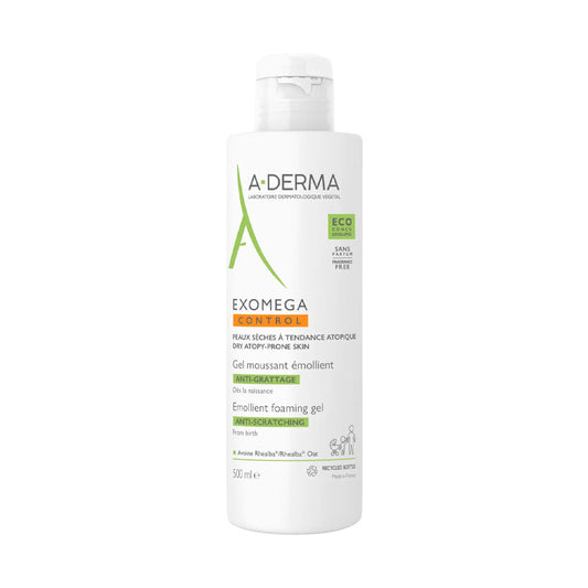 A-Derma EXOMEGA CONTROL Gel Moussant Émollient anti-grattage