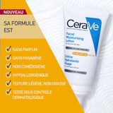 CeraVe Crème Hydratante Visage SPF50 Peaux Normales À Sèches 52ml