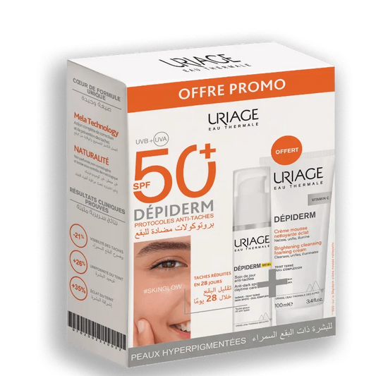 URIAGE Coffret Dépiderm Soin 100ml + Crème Mousse – Soin Expert Anti-Taches & Éclat