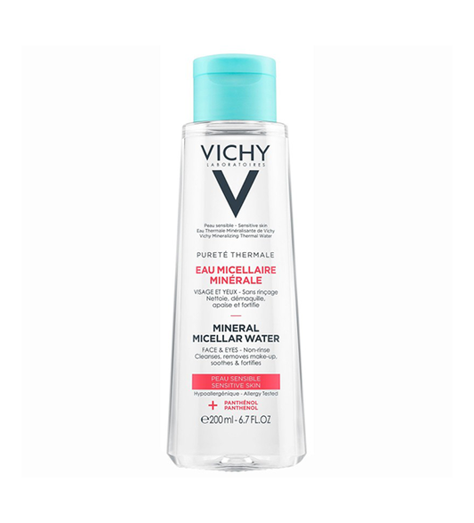 Vichy – Pureté Thermale Eau micellaire minérale peau sensible – 200 ml