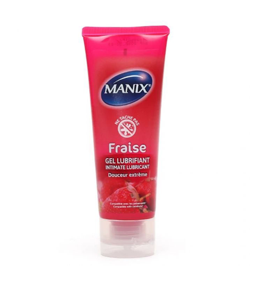 MANIX GEL LUBRIFIANT DOUCEUR EXTREME A LA FRAISE 80 ML