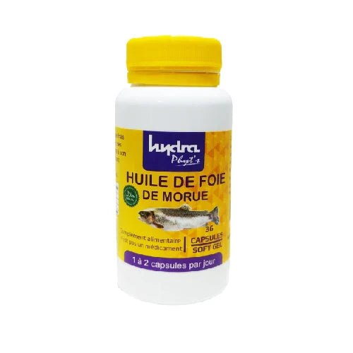 Hydra Premium Huile de Foie de Morue 60 Gélules - Oméga 3 Vitamines A & D