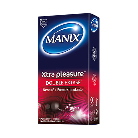 Manix Xtra Pleasure Double Extase 12 واقي ذكري