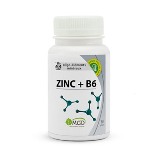 Mgd Nature Zinc+ B6 60 Gélules