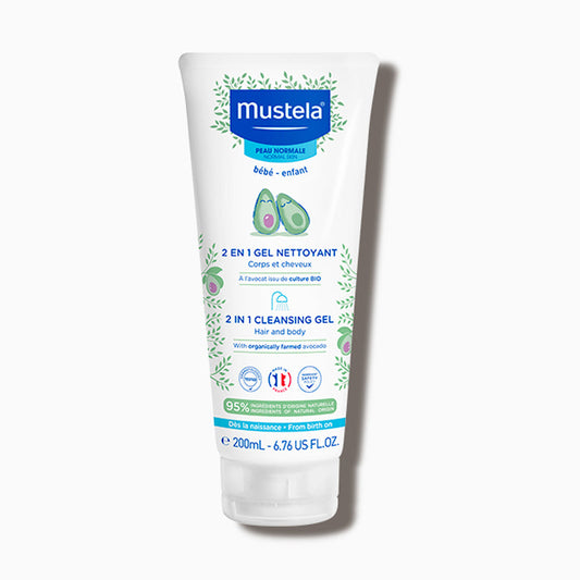 Mustela Gel Nettoyant 2 en 1 à l'avocat BIO 200ml