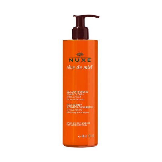 Nuxe Rêve de Miel Gel Lavant Surgras Visage et Corps 400ml