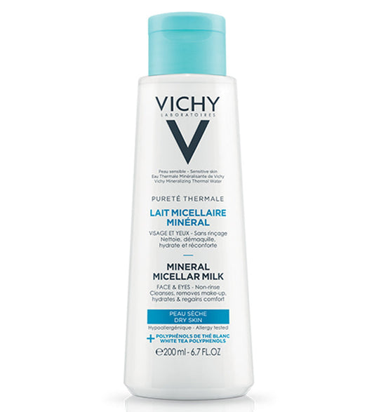 Vichy Pureté Thermale Lait micellaire peau sèche – 200 ml