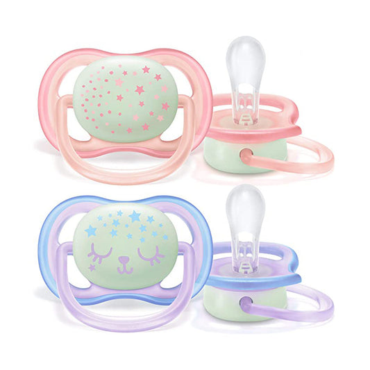 Philips AVENT Sucettes Ultra Air Night Girl 6-18m scf376/22