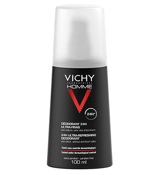 Vichy Homme Déodorant vaporisateur Ultra-frais – 100 ml