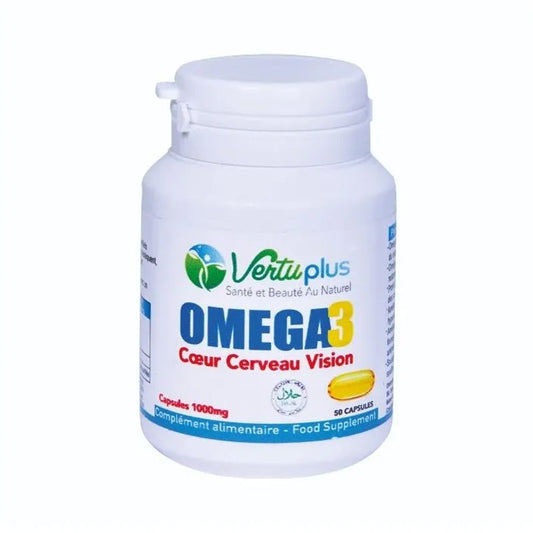 Vertu Plus Omega 3 1000mg 50 Capsules