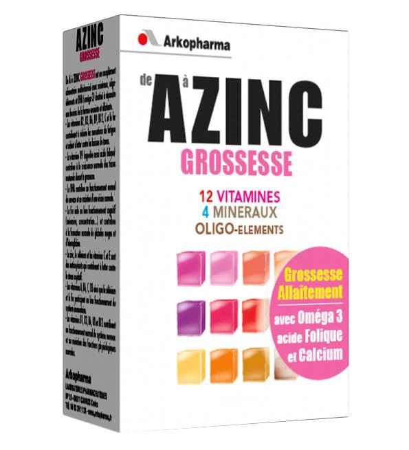 Arkopharma – Azinc Grossesse – 30 Comprimés - Parafa Maroc para