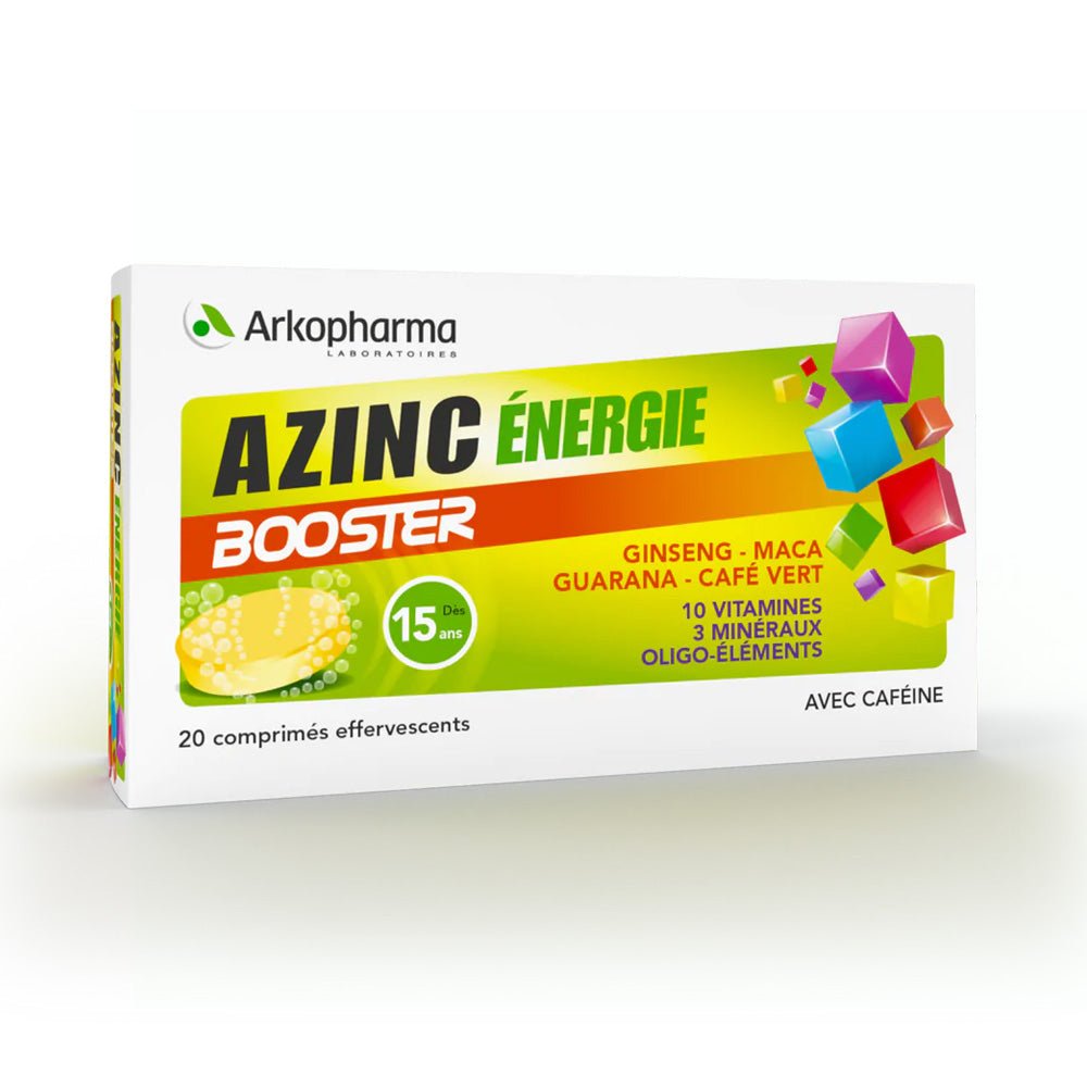 Azinc Energie Booster 20 Comprimés - Parafa Maroc para
