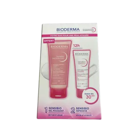 Bioderma Sensibio Defensive 40 ml = Gel Moussant 100 ml Offert