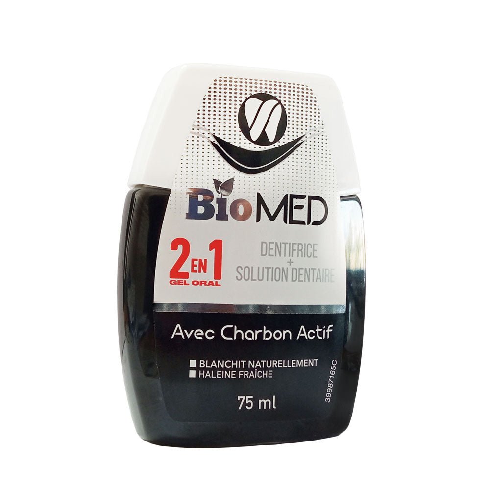 Biomed Dentifrice Charbon 2 en 1 75ml - Parafa Maroc para
