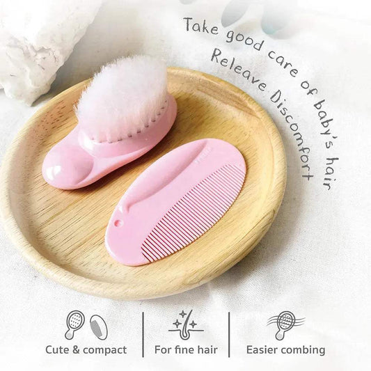 BROSSE ET PEIGNE DECORE Farlin en rose - Parafa Maroc para
